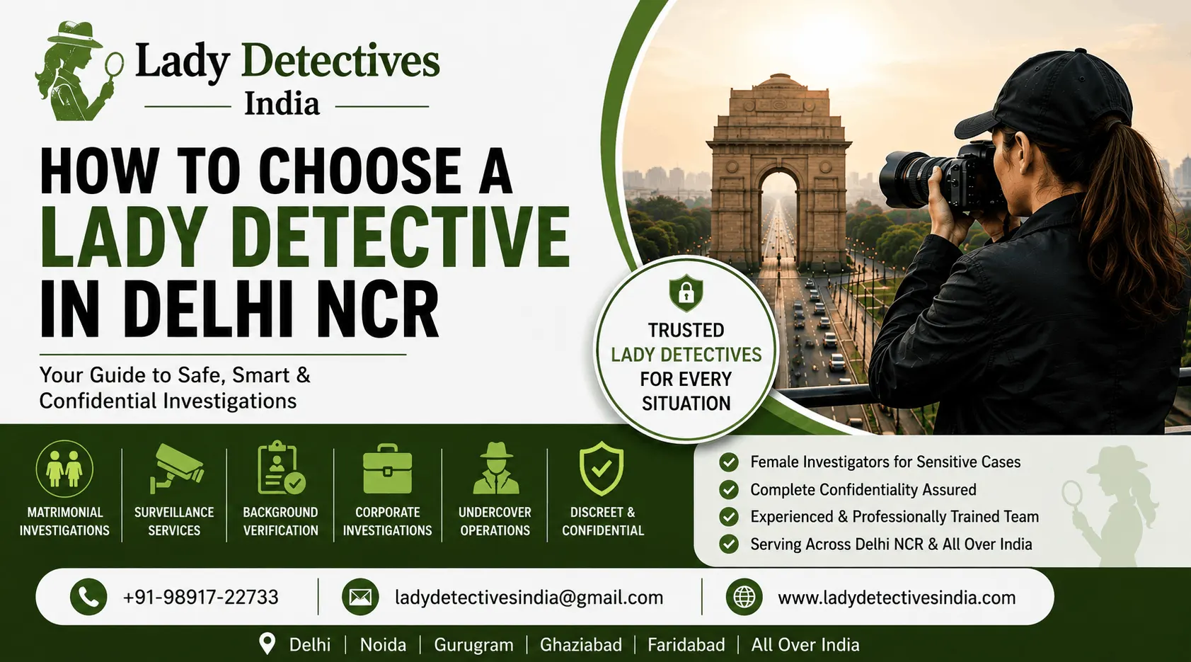 Lady Detective in Delhi NCR